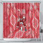 Dolphins NAIDOC Week 2026 Shower Curtain First Nations of Australia Aboriginal Mascot Rugby