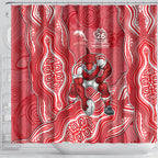 Dolphins NAIDOC Week 2026 Shower Curtain First Nations of Australia Aboriginal Mascot Rugby