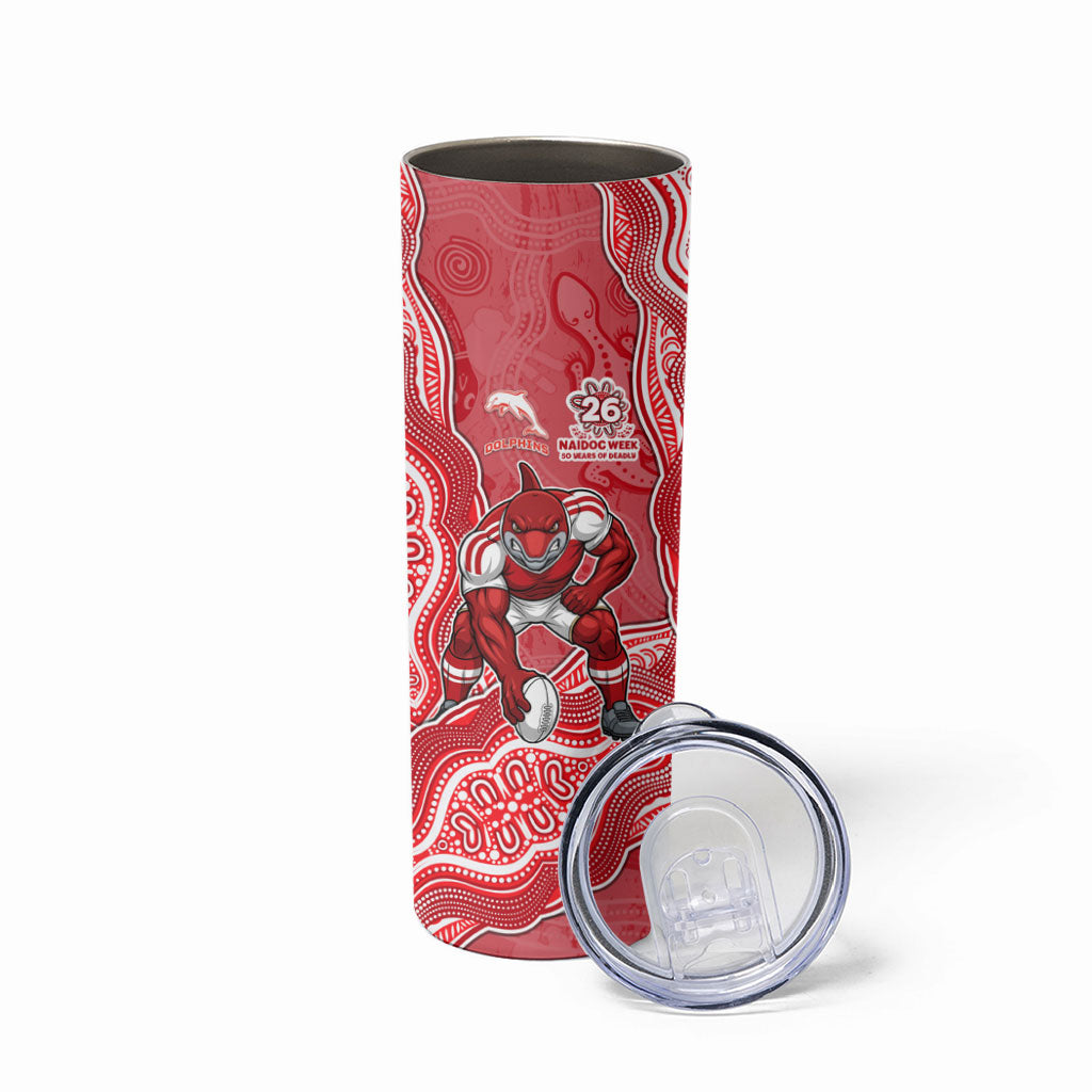 Dolphins NAIDOC Week 2026 Skinny Tumbler First Nations of Australia Aboriginal Mascot Rugby