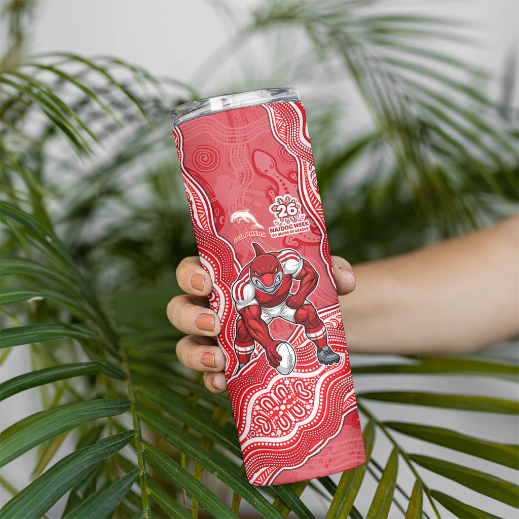 Dolphins NAIDOC Week 2026 Skinny Tumbler First Nations of Australia Aboriginal Mascot Rugby