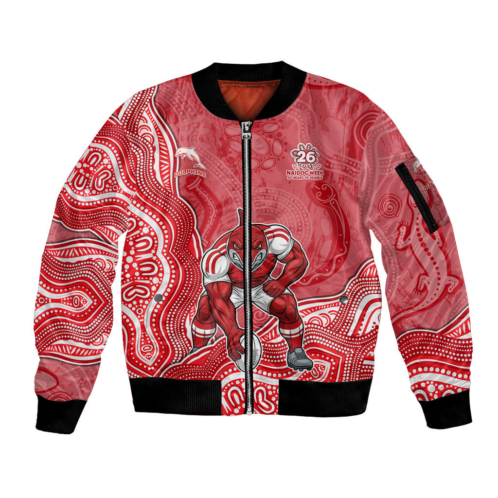 Dolphins NAIDOC Week 2026 Sleeve Zip Bomber Jacket First Nations of Australia Aboriginal Mascot Rugby