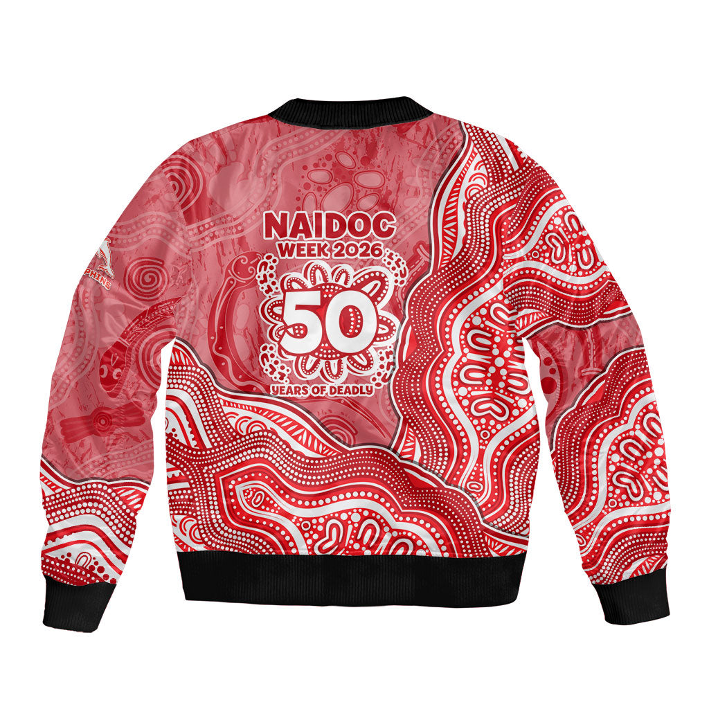 Dolphins NAIDOC Week 2026 Sleeve Zip Bomber Jacket First Nations of Australia Aboriginal Mascot Rugby