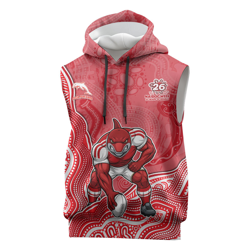 Dolphins NAIDOC Week 2026 Sleeveless Hoodie First Nations of Australia Aboriginal Mascot Rugby