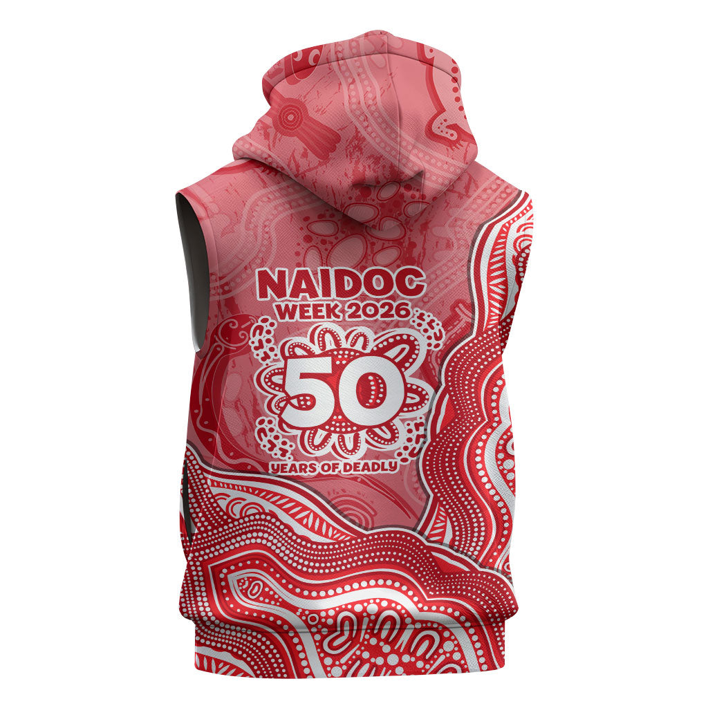 Dolphins NAIDOC Week 2026 Sleeveless Zip Hoodie First Nations of Australia Aboriginal Mascot Rugby