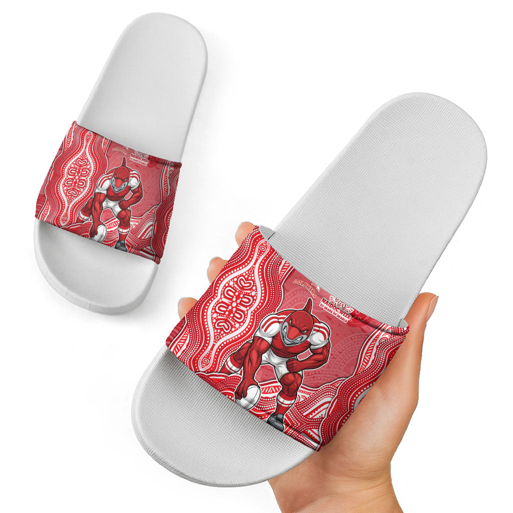 Dolphins NAIDOC Week 2026 Slide Sandals First Nations of Australia Aboriginal Mascot Rugby