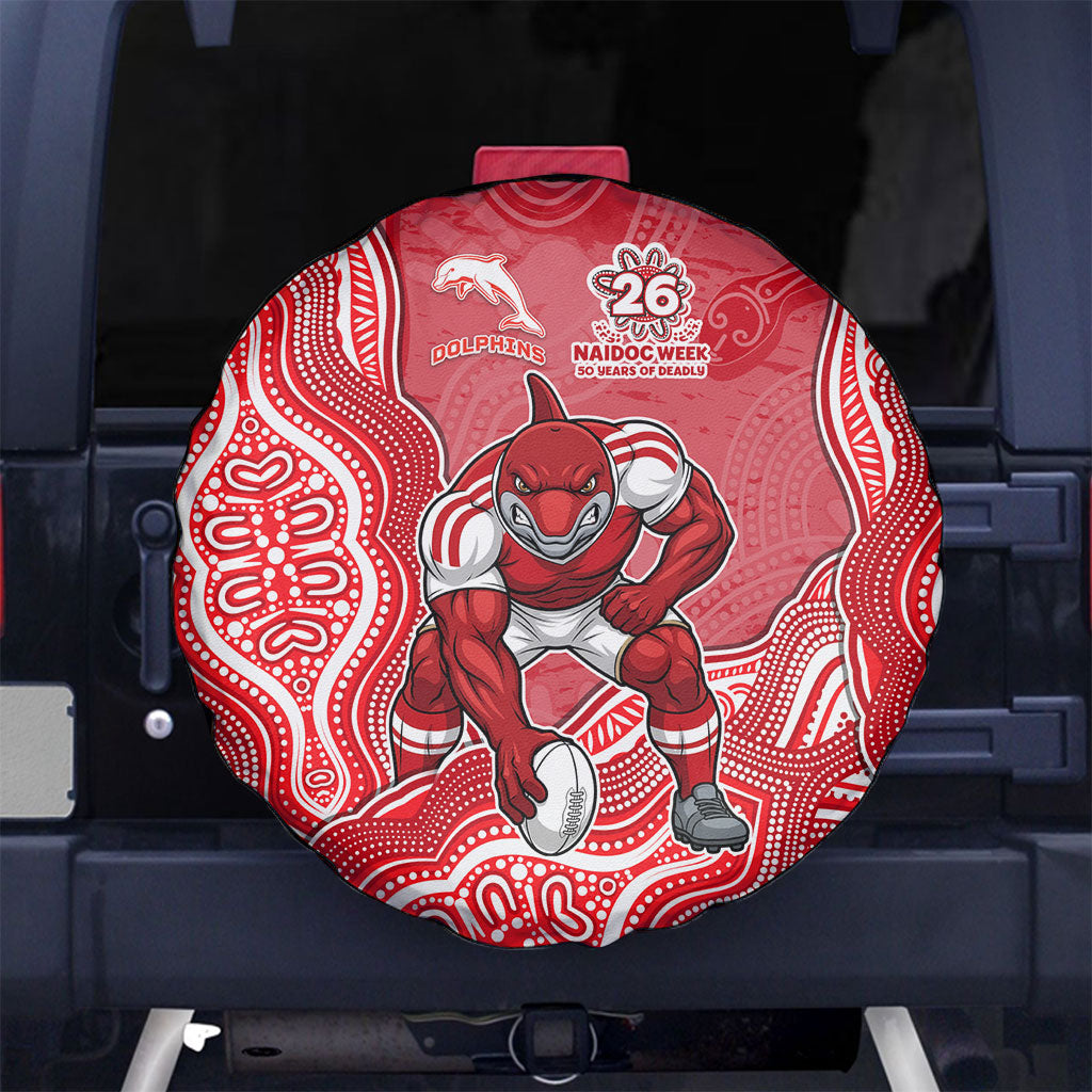 Dolphins NAIDOC Week 2026 Spare Tire Cover First Nations of Australia Aboriginal Mascot Rugby