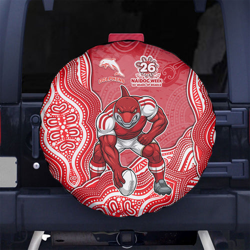 Dolphins NAIDOC Week 2026 Spare Tire Cover First Nations of Australia Aboriginal Mascot Rugby