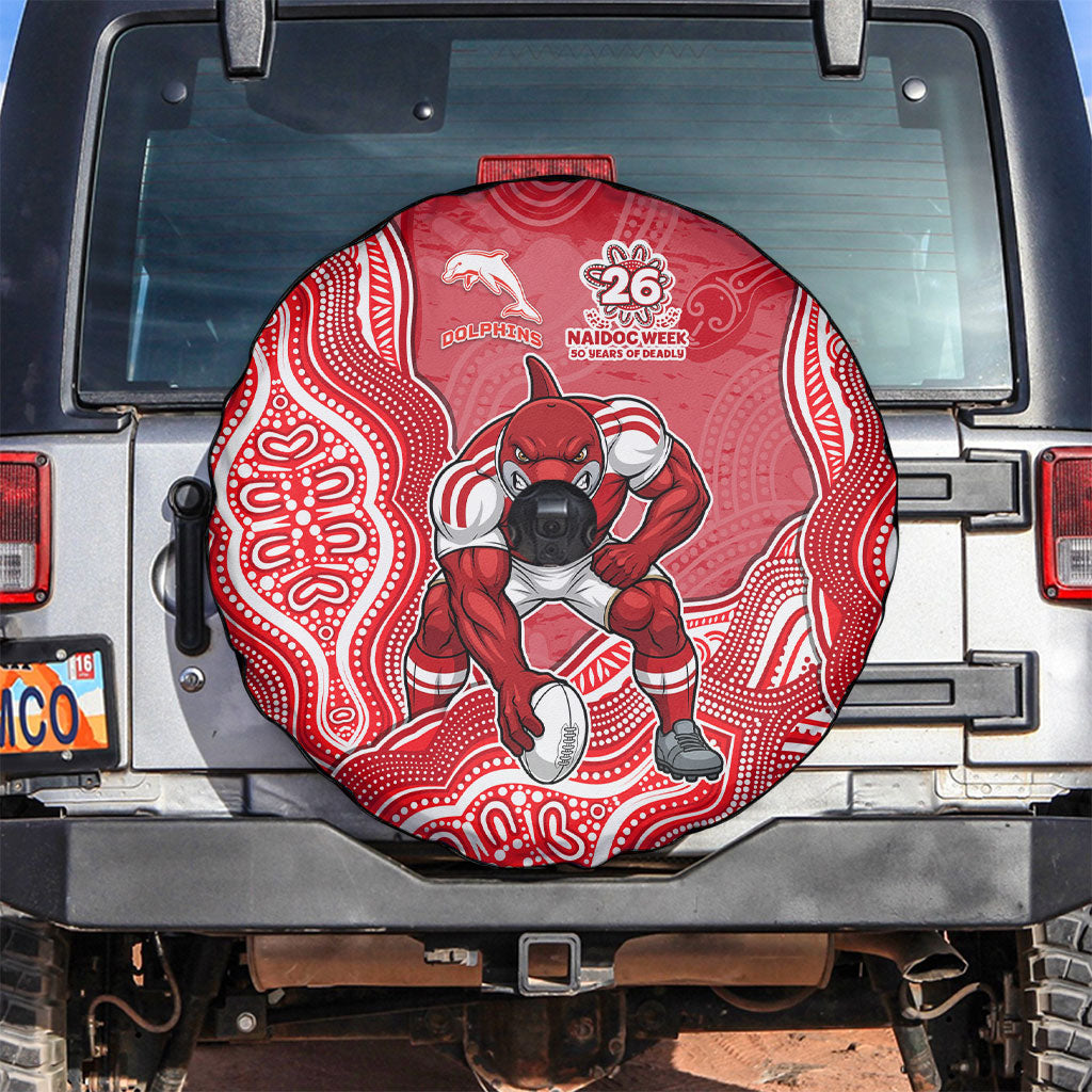 Dolphins NAIDOC Week 2026 Spare Tire Cover First Nations of Australia Aboriginal Mascot Rugby