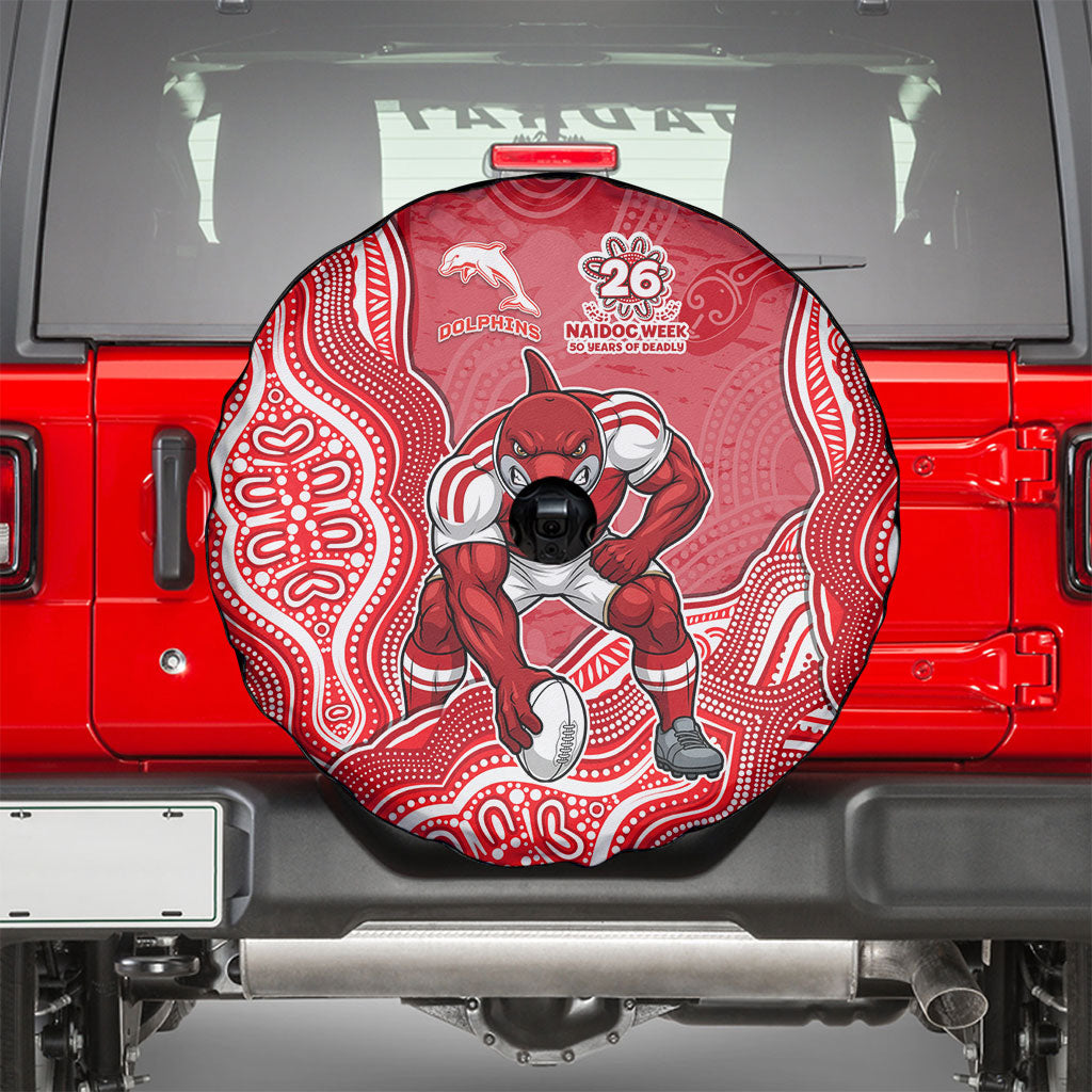 Dolphins NAIDOC Week 2026 Spare Tire Cover First Nations of Australia Aboriginal Mascot Rugby