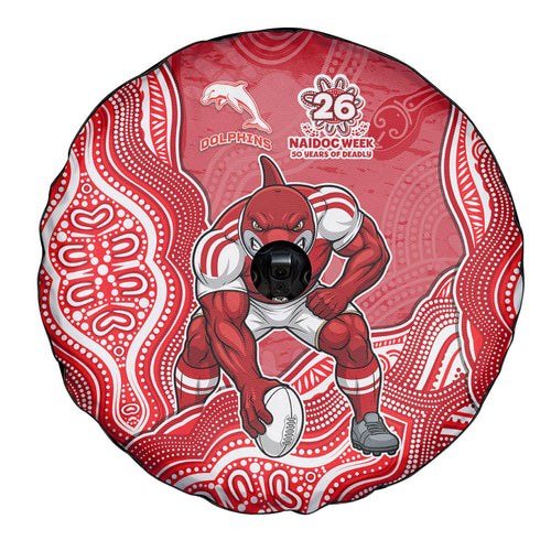 Dolphins NAIDOC Week 2026 Spare Tire Cover First Nations of Australia Aboriginal Mascot Rugby