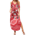 Dolphins NAIDOC Week 2026 Summer Maxi Dress First Nations of Australia Aboriginal Mascot Rugby