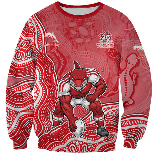 Dolphins NAIDOC Week 2026 Sweatshirt First Nations of Australia Aboriginal Mascot Rugby