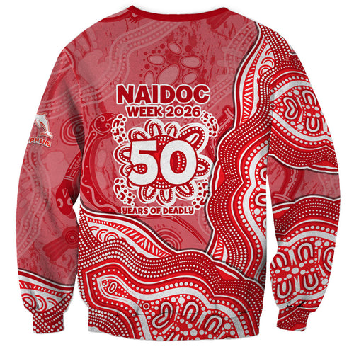 Dolphins NAIDOC Week 2026 Sweatshirt First Nations of Australia Aboriginal Mascot Rugby