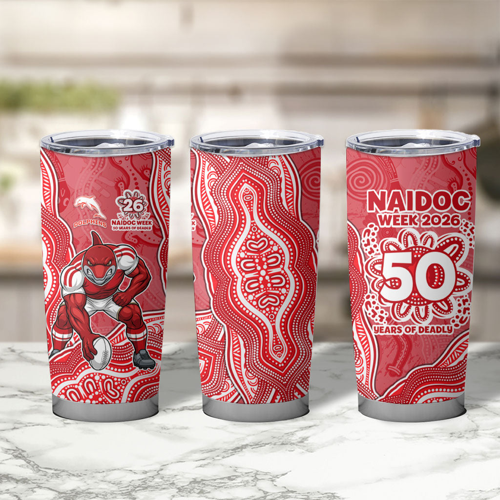 Dolphins NAIDOC Week 2026 Tumbler Cup First Nations of Australia Aboriginal Mascot Rugby