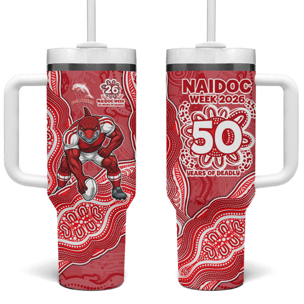 Dolphins NAIDOC Week 2026 Tumbler With Handle First Nations of Australia Aboriginal Mascot Rugby