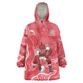 Dolphins NAIDOC Week 2026 Wearable Blanket Hoodie First Nations of Australia Aboriginal Mascot Rugby