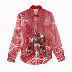 Dolphins NAIDOC Week 2026 Women Casual Shirt First Nations of Australia Aboriginal Mascot Rugby