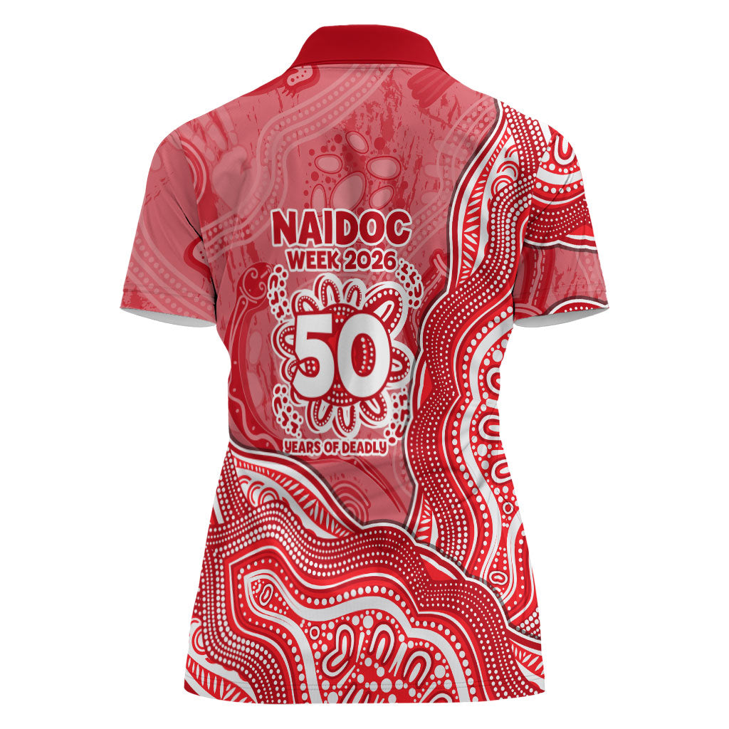 Dolphins NAIDOC Week 2026 Women Polo Shirt First Nations of Australia Aboriginal Mascot Rugby