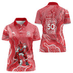 Dolphins NAIDOC Week 2026 Women Polo Shirt First Nations of Australia Aboriginal Mascot Rugby