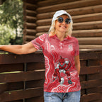Dolphins NAIDOC Week 2026 Women Polo Shirt First Nations of Australia Aboriginal Mascot Rugby