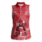 Dolphins NAIDOC Week 2026 Women Sleeveless Polo Shirt First Nations of Australia Aboriginal Mascot Rugby