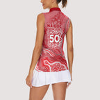 Dolphins NAIDOC Week 2026 Women Sleeveless Polo Shirt First Nations of Australia Aboriginal Mascot Rugby
