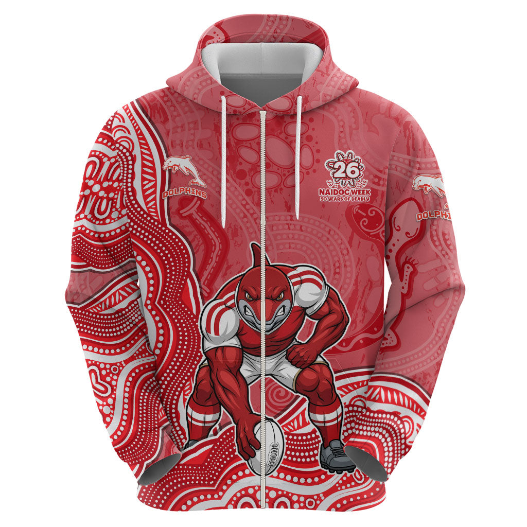 Dolphins NAIDOC Week 2026 Zip Hoodie First Nations of Australia Aboriginal Mascot Rugby