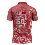 Dolphins NAIDOC Week 2026 Zipper Polo Shirt First Nations of Australia Aboriginal Mascot Rugby