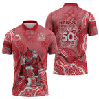 Dolphins NAIDOC Week 2026 Zipper Polo Shirt First Nations of Australia Aboriginal Mascot Rugby