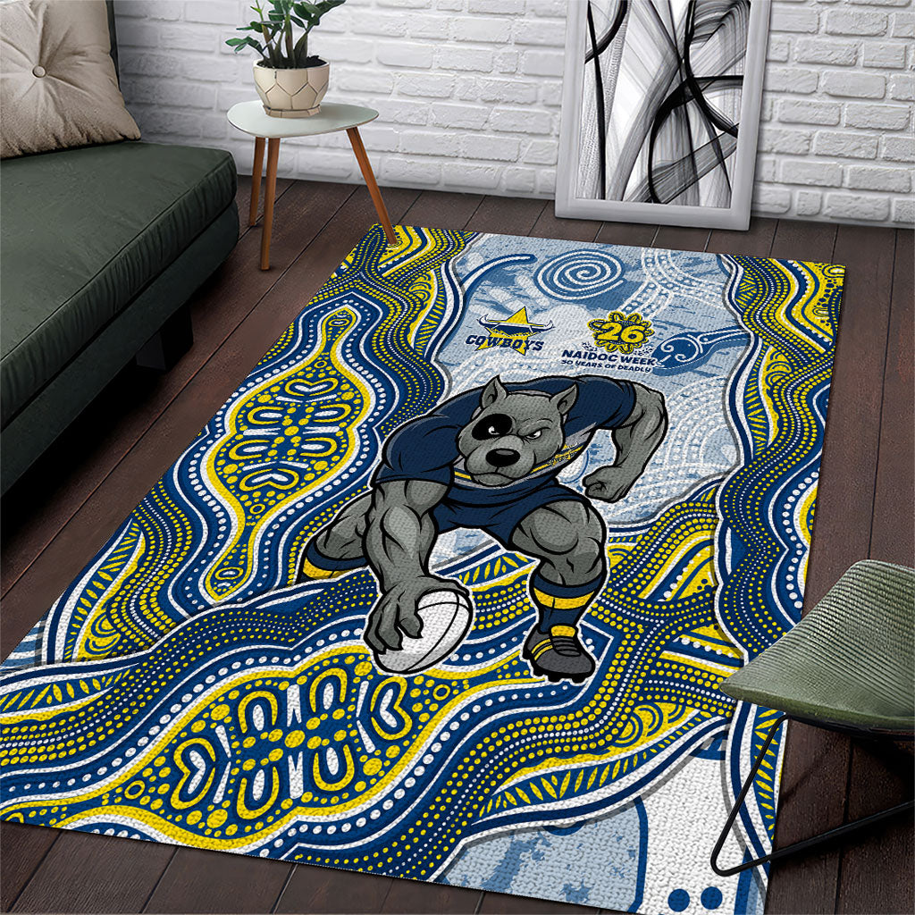 North Queensland Cowboys NAIDOC Week 2026 Area Rug First Nations of Australia Aboriginal Mascot Rugby