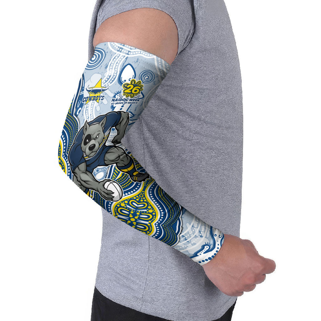 North Queensland Cowboys NAIDOC Week 2026 Arm Sleeves First Nations of Australia Aboriginal Mascot Rugby