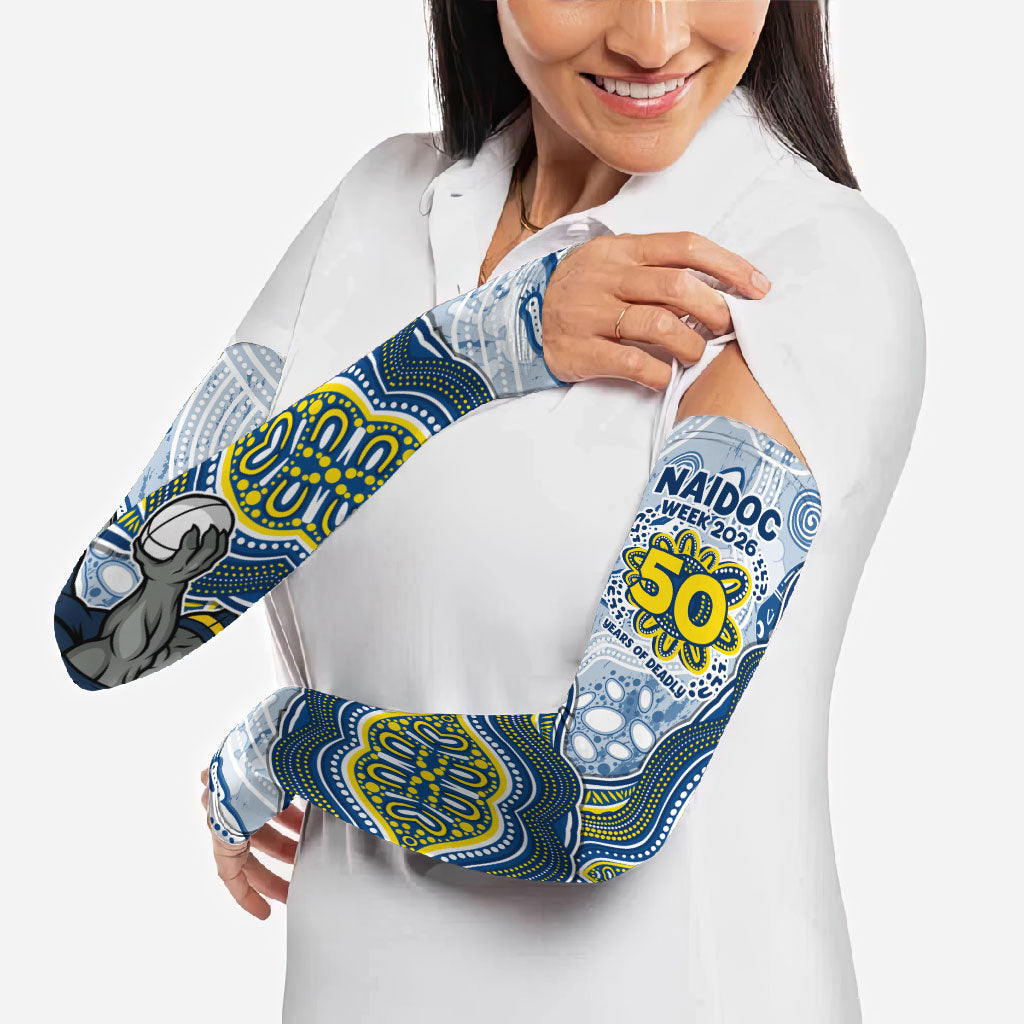 North Queensland Cowboys NAIDOC Week 2026 Arm Sleeves First Nations of Australia Aboriginal Mascot Rugby