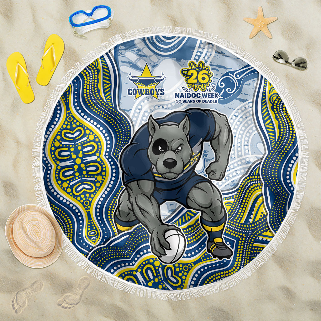 North Queensland Cowboys NAIDOC Week 2026 Beach Blanket First Nations of Australia Aboriginal Mascot Rugby