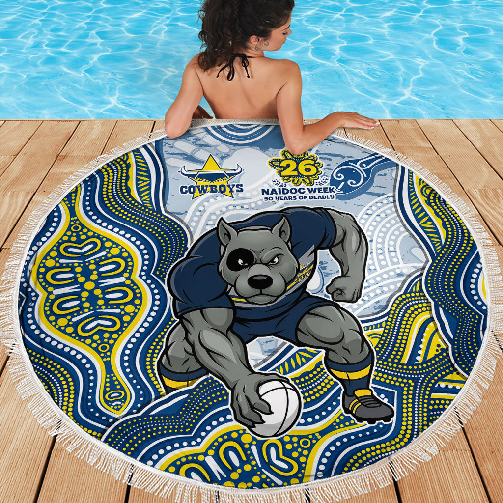 North Queensland Cowboys NAIDOC Week 2026 Beach Blanket First Nations of Australia Aboriginal Mascot Rugby