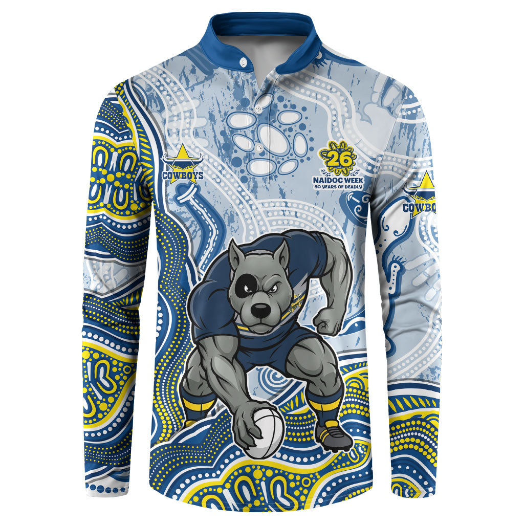 North Queensland Cowboys NAIDOC Week 2026 Button Sweatshirt First Nations of Australia Aboriginal Mascot Rugby