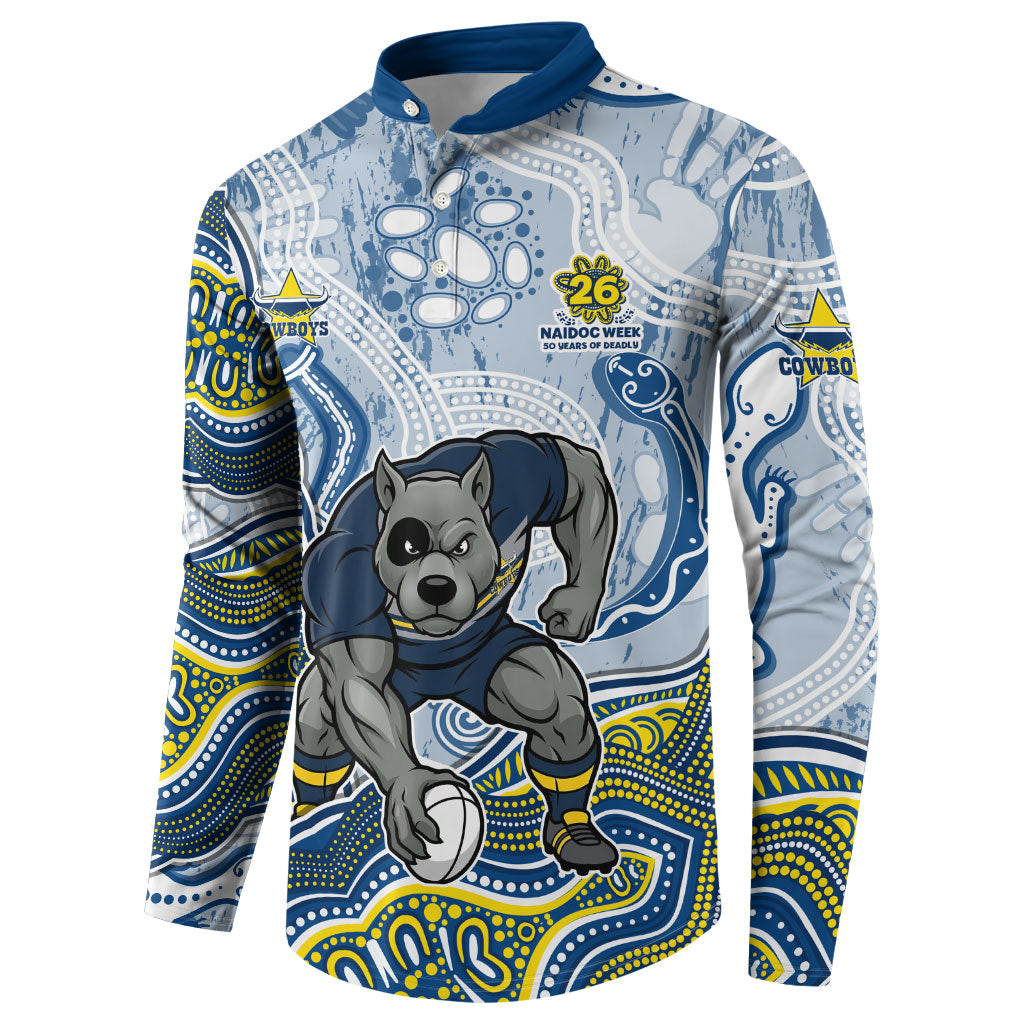 North Queensland Cowboys NAIDOC Week 2026 Button Sweatshirt First Nations of Australia Aboriginal Mascot Rugby