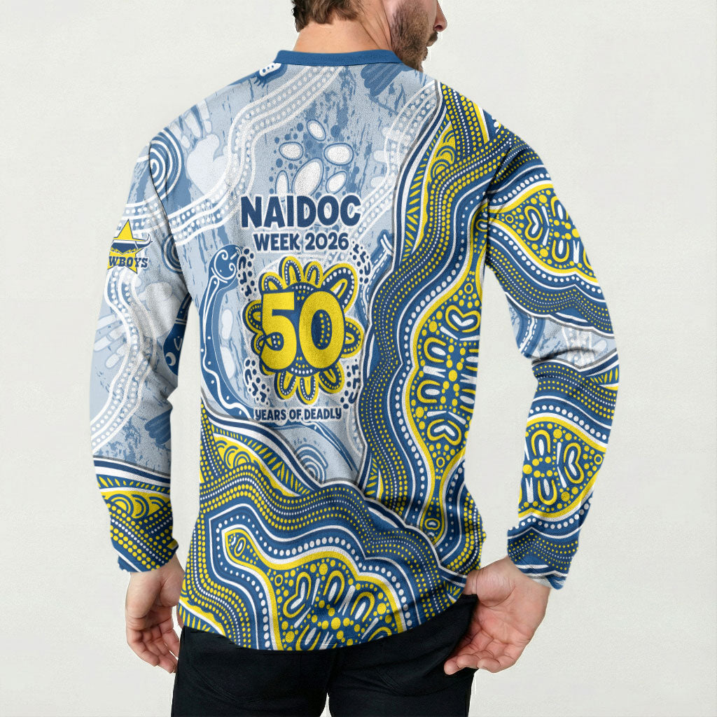 North Queensland Cowboys NAIDOC Week 2026 Button Sweatshirt First Nations of Australia Aboriginal Mascot Rugby
