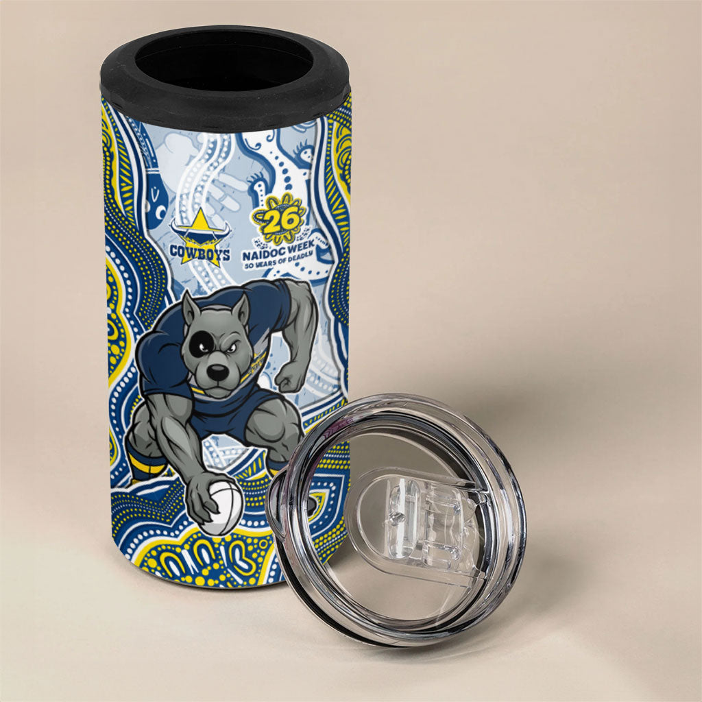 North Queensland Cowboys NAIDOC Week 2026 4 in 1 Can Cooler Tumbler First Nations of Australia Aboriginal Mascot Rugby