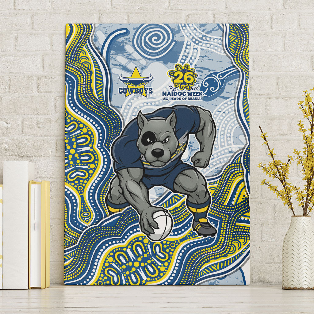 North Queensland Cowboys NAIDOC Week 2026 Canvas Wall Art First Nations of Australia Aboriginal Mascot Rugby