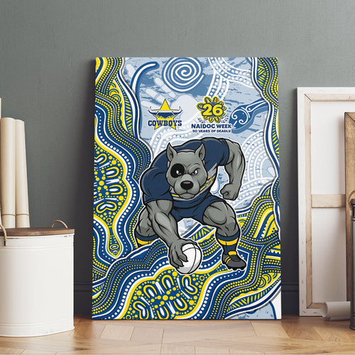 North Queensland Cowboys NAIDOC Week 2026 Canvas Wall Art First Nations of Australia Aboriginal Mascot Rugby