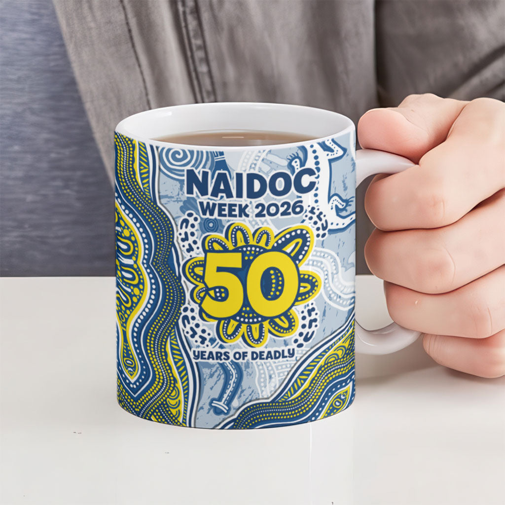 North Queensland Cowboys NAIDOC Week 2026 Ceramic Mug First Nations of Australia Aboriginal Mascot Rugby