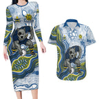 North Queensland Cowboys NAIDOC Week 2026 Couples Matching Long Sleeve Bodycon Dress and Hawaiian Shirt First Nations of Australia Aboriginal Mascot Rugby