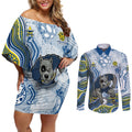 North Queensland Cowboys NAIDOC Week 2026 Couples Matching Off Shoulder Short Dress and Long Sleeve Button Shirt First Nations of Australia Aboriginal Mascot Rugby