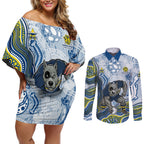 North Queensland Cowboys NAIDOC Week 2026 Couples Matching Off Shoulder Short Dress and Long Sleeve Button Shirt First Nations of Australia Aboriginal Mascot Rugby