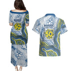 North Queensland Cowboys NAIDOC Week 2026 Couples Matching Puletasi and Hawaiian Shirt First Nations of Australia Aboriginal Mascot Rugby