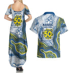 North Queensland Cowboys NAIDOC Week 2026 Couples Matching Summer Maxi Dress and Hawaiian Shirt First Nations of Australia Aboriginal Mascot Rugby