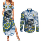 North Queensland Cowboys NAIDOC Week 2026 Couples Matching Summer Maxi Dress and Long Sleeve Button Shirt First Nations of Australia Aboriginal Mascot Rugby