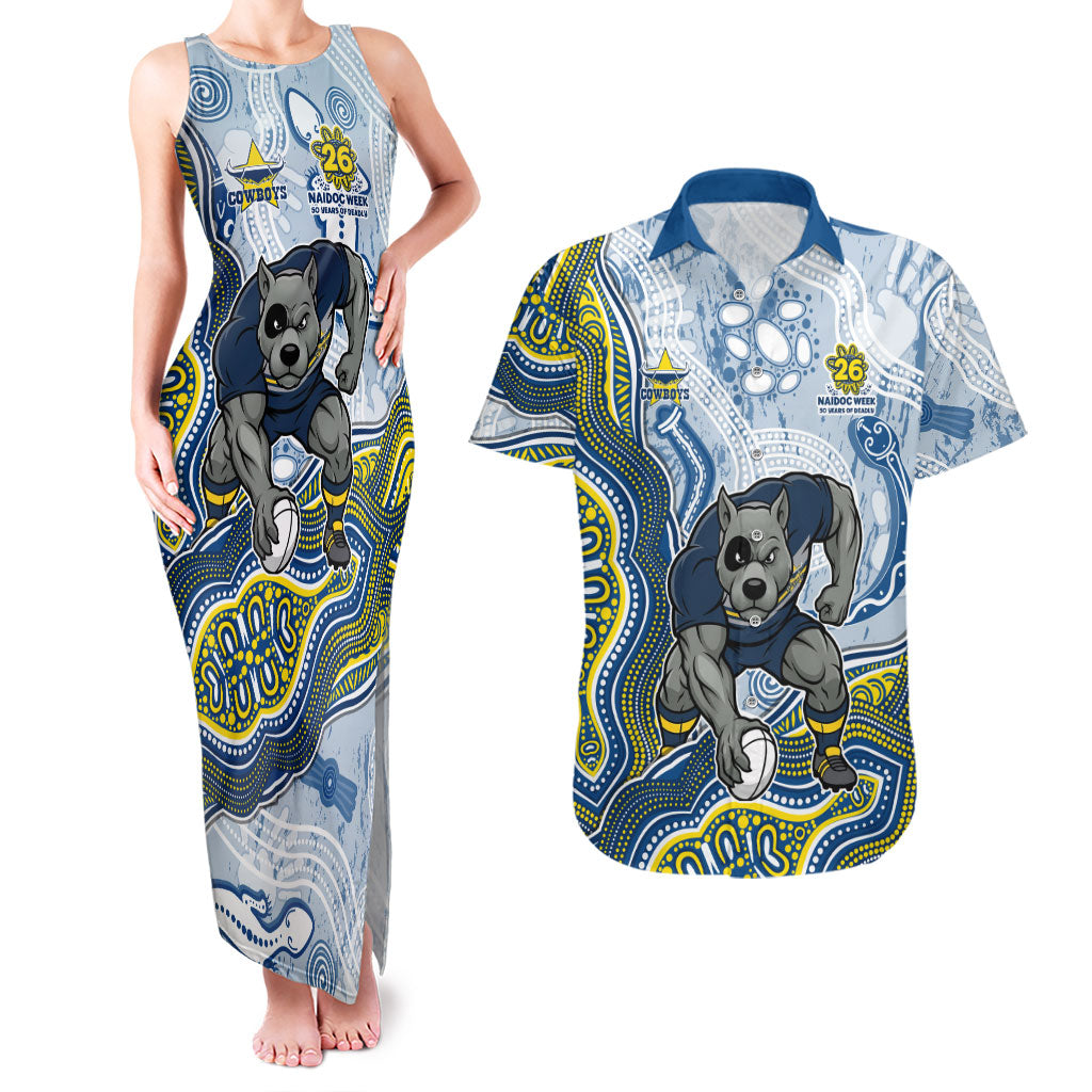 North Queensland Cowboys NAIDOC Week 2026 Couples Matching Tank Maxi Dress and Hawaiian Shirt First Nations of Australia Aboriginal Mascot Rugby