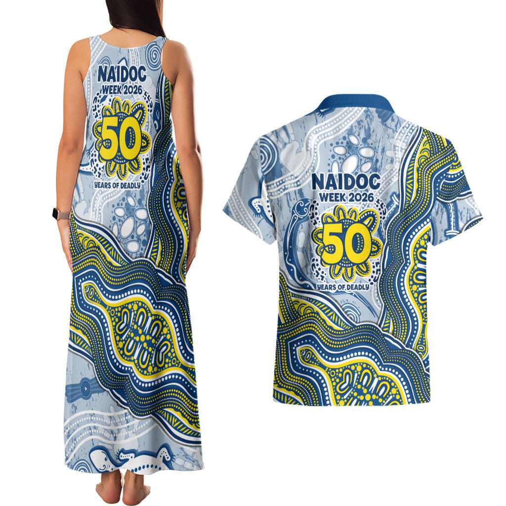 North Queensland Cowboys NAIDOC Week 2026 Couples Matching Tank Maxi Dress and Hawaiian Shirt First Nations of Australia Aboriginal Mascot Rugby