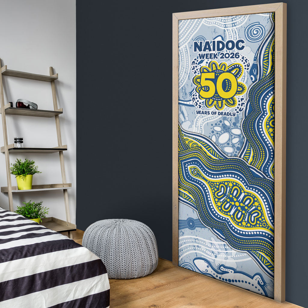 North Queensland Cowboys NAIDOC Week 2026 Door Cover First Nations of Australia Aboriginal Mascot Rugby